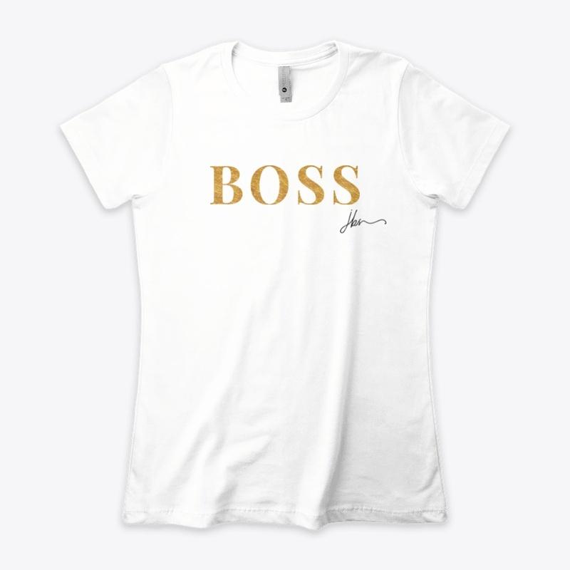 Boss (Gold on White) 