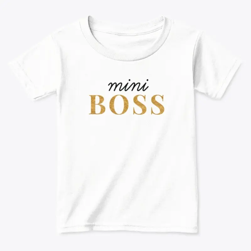 Mini Boss (Gold on White)